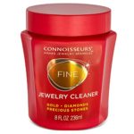 Connoisseurs Jewelry Cleaner for Gold, Diamond, Platinum & Precious Stones, with Cleaning Basket, Brush and Polishing Cloth