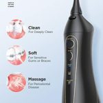 Water Flosser Professional Cordless Dental Oral Irrigator, 300ML Portable Water Tank and Rechargeable(No adapter)IPX7 Waterproof, 3 Modes and 8 Jet Tips, Water Flosser for Braces & Bridges Care, Home