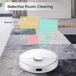 360 S5 LiDAR Robot Vacuum with Mapping Technology,2200Pa, Selective Room Cleaning, Schedule, Multi-Floor Mapping, No-Go Zones, Self Charge and Resume, Automatic Carpet Boost, Compatible with Alexa