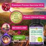 Best Fat Burner, Appetite Control, Metabolism Boost Weight Loss Management Formula, Pure Garcinia Cambogia Extract HCA, 3000mg That Work Fast for Men Women Strong Extreme Flat Belly Natural Diet Pill