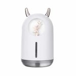 Generic 600ml Essential Oil Diffuser, Ultrasonic Aromatherapy Fragrant Oil Vaporizer Humidifier, Colorful LED Light – White