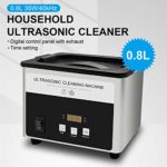 Ultrasonic Cleaner 0.8L,Ultrasonic Jewelry Cleaner with Digital Display,Professional Ultra Sonic Cleaner Parts Machine with Timing/Degassing Function for Jewelry Tools,Instruments and Household Use