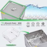 Houssem 2L Ultrasonic Cleaner with Digital Timer Heater for Cleaning Jewelry Glasses Watch Stainless Steel Electric Ultrasound Clean