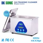 DK SONIC 42KHz Sonic Cleaner with Digital Timer and Basket for Jewelry, Ring, Eyeglasses, Denture, Watchband, Coins, Small Metal Parts, Daily Necessaries, etc (800ML, 110V)