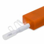 LC Fiber Optic Cleaner Mini Pen 1.25mm Orange Color Compatible with LC Fiber Connectors and LC SFP Ports