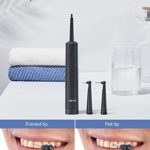 AEVO Electric Dental Calculus Remover, Tooth Tartar Scraper Remover [2 Cleaning Heads] [ USB Rechargeable] [Medical Grade Materials][ 3 Cleaning Modes], LED Flashlight + Free Mouth Mirror