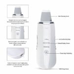 Ultrasonic Face Cleaning Skin Scrubber Facial Cleaner Skin Peeling Blackhead Removal Pore Cleaner(White)