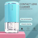 UpaClaire Ultrasonic Contact Lens Cleaner 2.0 (2nd Generation), Intelligent Cleaning Machine for Soft and Rigid (RGP) Contact Lenses, Blue
