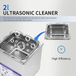 Olenyer Professional Ultrasonic Cleaner 2L? Industrial Ultrasonic Carburetor Cleaner with Digital Timer&Heater?for Watches, Eyeglasses, Sunglasses?Dentures