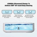 Ultrasonic Jewelry Cleaner- 300ML Professional Ultrasonic Cleaner Machine with Digital Timer for Cleaning Silver Jewelry Eyeglasses Rings Watches Necklaces Dental Coins Razors Dentures Tools Cleaner