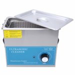 Waterproof 230T 120W Stainless Steel Washing Machine 40KHz Ultrasonic Cleaner 3.2L for Jewelry(US Plug 100-120V, British Flag Type)