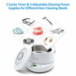 2021 Ultrasonic Cleaner 750ML,PELCAS Professional Jewellery Cleaner Portable Machine 42000HZ with 5 Digital Timer Watch for Jewelry Necklaces Rings and Metal Parts Tools (Detachable Tank)