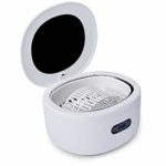 Amazon Basics Ultrasonic Cleaner with Digital Display, 5 Preset Cycles, 750ml – white, 110V