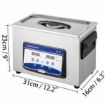 VEVOR Ultrasonic Cleaner 4.5L Semiwave Function 180W/90W Ultrasonic Power 100W Heating Power Upgraded Ultrasonic Cleaner for Jewelry Watch Glasses Small Parts