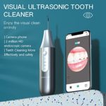 Visible Plaque Remover for Teeth, Home Tooth Cleaner Tartar Remover for Teeth Intelligent Adjustment IPX7 Waterproof Stop Touching The Gums Dental Calculus Remover