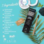 Cali White Activated Charcoal & Organic Coconut Oil Teeth Whitening Toothpaste, Made in USA, Natural Teeth Whitener, Vegan, Fluoride-Free, Sulfate-Free, Organic, Black Tooth Paste, Pacific Mint (4oz)