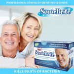 SonicBrite: Cleaning Powder for Dentures, Retainers, Night Guards, Aligners, and More — 6 Month Mint Flavored Cleaner Supply — Powerful Formula Removes Stains and Plaque