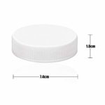 Fansunta 30 Pack 70mm Regular White Plastic Standard Mason Jar Lids with Foam Gaskets, 70mm Mouth Lined Storage Caps