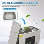 30L Ultrasonic Cleaner, Professional Dual Frequency 28/40Khz Ultrasonic Carburetor Cleaner with Heater and Timer,Commercial Ultrasound Cleaning Machine for Circuit Board Instrument
