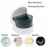 lotus.flower Professional Ultrasonic Jewelry Cleaner,Mini Ultrasonic for Eyeglasses, Watches, Rings, Necklaces, Coins, Razors, Dentures, Tools, Parts (White)