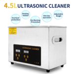 4.5L Professional Ultrasonic Cleaner, Jewelry Carburetor Cleaner with 304 Stainless Steel and Adjustable Heater& Timer