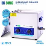 DK SONIC 15L 360W Sonic Cleaner with Heater and Basket for Metal Parts,Carburetor,Fuel Injector,Brass,Auto Parts,Engine Parts,Motor Repair Tools,etc (15L, 110V)