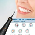 Water Flosser and Electric Toothbrush Combo, Cordless Dental Oral Irrigator with 6 Modes 6 Jet Tips & 4 Brush Heads, LCD Display & DIY Mode, 300ML IPX7 Waterproof Teeth Cleaner for Braces Bridges Care