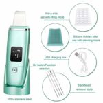 Face Skin Scrubber, Skin Spatula, Blackhead Remover Pore Cleaner, Facial Scrubber Spatula with 4 Modes, Face Spatula for Deep Cleansing with 2 Silicone Covers and Comedones Extractor Tool