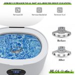 Ultrasonic Jewelry Cleaner, Hanience Professional Ultrasonic Cleaner with Timer & Degas for Ring/Eyeglasses/Diamond/Denture/Watch, 600ML Portable House Jewelry Cleaner Ultrasonic Machine
