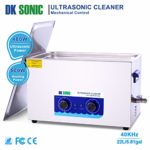 DK SONIC 22L 480W Sonic Cleaner with Heater and Basket for Metal Parts,Carburetor,Fuel Injector,Brass,Auto Parts,Engine Parts,Motor Repair Tools,etc (22L, 110V)