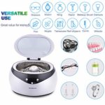 ACMESONIC Ultrasonic Cleaner 650ml 40kHz with Digital Timer Touch for Jewels Watch Glasses Denture Brass Lab Coin