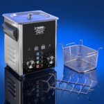 X-Tronic Model #2000-XTS 2.0 Liter Square Format”Platinum Edition” Commercial Ultrasonic Cleaner with Time/Temp LED Displays, Sweep & Degas Controls, S/S Cleaning Basket & Wire Rack Holder