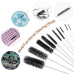 UEETEK 10pcs Nylon Bottle Tube Nozzle Cleaning Brush, Nylon Tube Brushes Straw Set for Drinking Straws/Glasses/Keyboards/Jewelry Cleaning