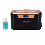 iSonic DS310C Miniaturized Commercial Ultrasonic Cleaner With Makeup Brush Holder For Cosmetic Tools, Air Brushes, Jewelry, Eyeglasses, 110V 55W