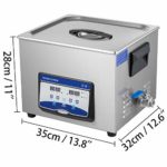 VEVOR Ultrasonic Cleaner 15L Semiwave Function 300W/150W Ultrasonic Power 200W Heating Power Upgraded Ultrasonic Cleaner for Modul Apparatus Dental Parts Cleaning