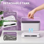 Upgraded Ultrasonic Jewelry Cleaner, 800ML/ Detachable Tank/Degas Mode/ 45KHz Ultrasonic Cleaner with Digital Timer/Polishing Cloth, Jewlery Cleaner for Ring, Earring, Watch, Eye Glasses, Coin