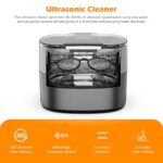 KECOOLKE Ultrasonic Jewelry Cleaner, 750ml Sonic Cleaner with Digital Timer for Eyeglasses, Rings, Coins?Silver?Denture Ultrasonic Cleaner Solution for Gifts