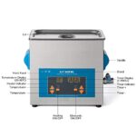 GT SONIC Ultrasonic Cleaner 6L 150W 40kHz Digital Display Heating Ultrasonic Bath VGT-1860QTD