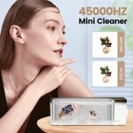 HDKJDPG Best Jewelry Ultrasonic Cleaner Mini Portable ??????? ???° for Ring Glasses with Digital ?????