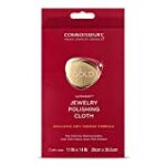 CONNOISSEURS Ultrasoft Gold Jewelry Polishing Cloth, 11×14 Inches