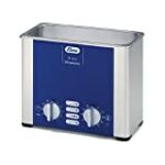 Elmasonic 100 7137 S10H Ultrasonic Cleaner for Lab and Dental Cleaning with Sweep Mode, Heater and Timer, 7″ Height, 4.6″ Wide, 8.1″ Length, 0.2 gal, Stainless Steel, Plastic