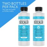 Descaler (2 Pack, 2 Uses Per Bottle) – Made in the USA – Universal Descaling Solution for Keurig, Nespresso, Delonghi and All Single Use Coffee and Espresso Machines