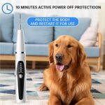 HURKEYE Dog Plaque Remover for Teeth?Pet Ultrasonic Scaler Tooth Cleaner with 5 Modes, Teeth Cleaning Kit, Dental Tartar Remover for Teeth Stains for Dogs and Cats(Black)