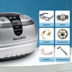 Ultrasonic Jewelry Cleaner, VLOXO Ultrasonic Cleaning Machine 600ML Professional Jewelry Cleaner 42kHz with Stainless Steel Tank for Jewelry, Eyeglasses, Retainer, Watches, Dentures, Rings, Coins