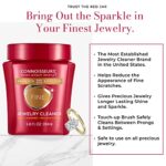 CONNOISSEURS Premium Edition Fine Jewelry Cleaner Solution for Gold, Platinum, Diamonds & Precious Gemstones, Value Size, 9.6 Ounce