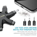 iPhone Cleaning Kit Port Cleaner Repair & Restore Tool for iPad Pro Watch Cell Phone Charging Port, Lightning Charger Cables Speaker Airpod Cleaning Putty Dust for All Devices – Snowflake Multitool
