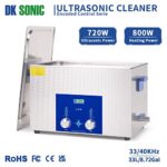 DK SONIC Ultrasonic Cleaner – Ultrasonic Carburetor Cleaner,Sonic Cleaner,Ultrasound Gun,Lab Tool,Carburetor,Engine Parts Cleaning Machine with Encoded Timer and Heater(8.72Gal-33L)