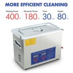 Ultrasonic Cleaner 6L Professional Ultrasonic Carburetor Cleaner with Heater and Timer Efficiently Cleaning for Carbs Injectors Jewelry Brass and Guns with Cleaning Basket DAREFLOW