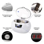 MGCD Ultrasonic Jewelry Cleaner Ultrasonic Glasses Cleaner 600ML Ultrasonic Cleaning Machine with Digital Timer 4000HZ Ultrasonic Cleaner