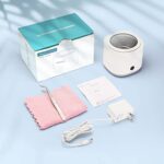 Anbbas Retainer Ultrasonic Dental Cleaner,Denture Bath Cleaning Machine Kit,180ML SUS304 Tank for Aligner,Braces,Mouth Guards and Retainers Cleaner